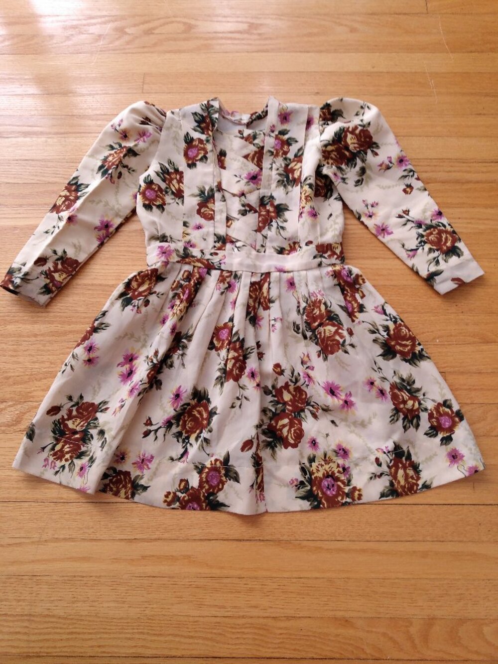 Vintage Girl's Handmade Mennonite Prairie Dress 24.5" Chest Old Colony Style